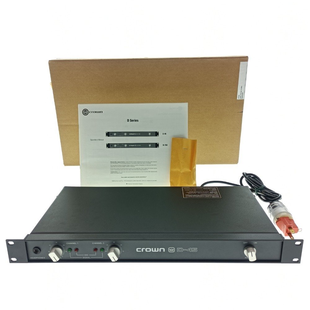 nt240426-023J アムクロン AMCRON パワーアンプ XTi4000 XLS602 専用ケース 電源コード 付属 音響 USED 中古 音出しOK 