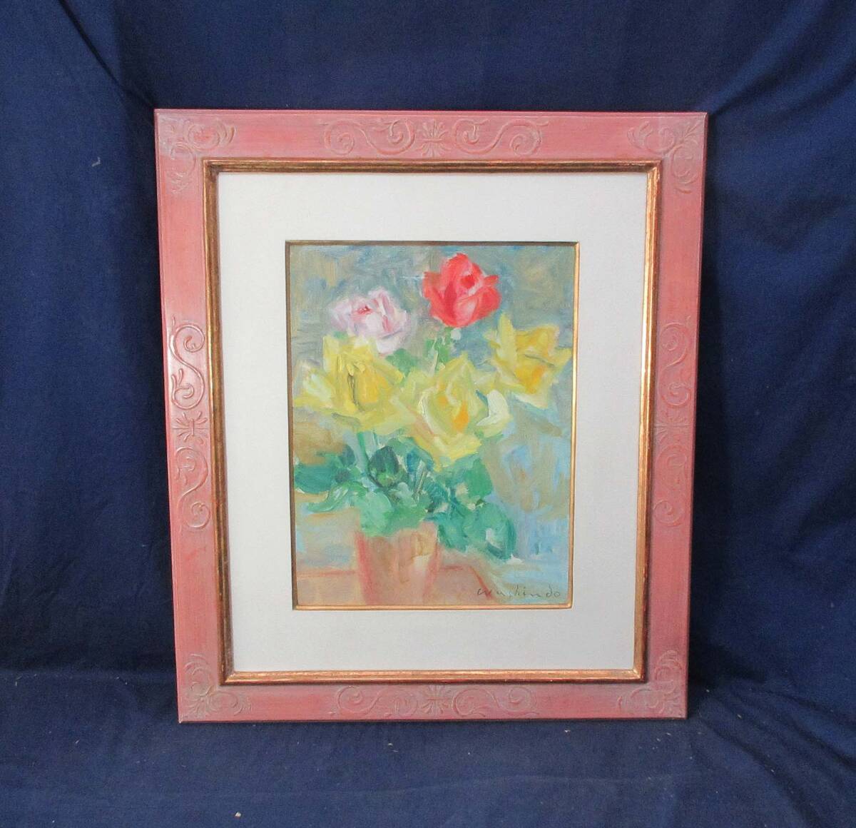 今関一馬、【美瑛遠望】、希少な額装用画集より、新品額装付、状態良好