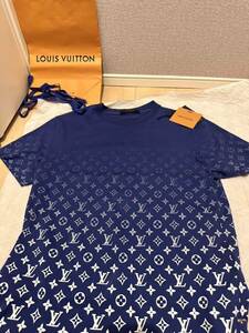 LOUIS VUITTON ルイヴィトン LVSEモノグラムグラディエントTシャツ カットソー グラデーション ブルーペトロール M size