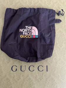 GUCCI × THE north face(グッチ × ザノースフェイス) コラボ　ナイロン巾着袋（バッグ）