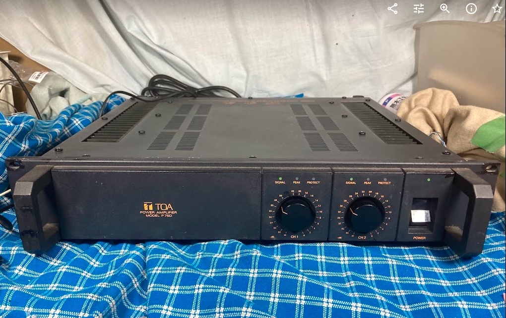 A&P○TOA：P150D：プロ用パワ：：150W+150W：完動