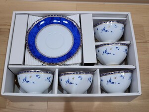 NARUMI ナルミ カップ&ソーサー 5客セット　ティーカップ　ティー碗皿 陶器