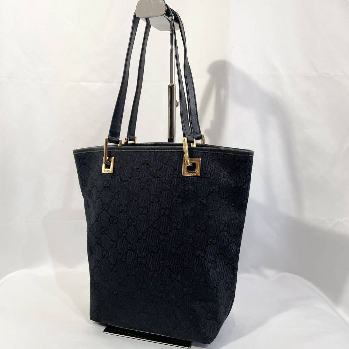 美品】 正規品 GUCCI グッチ ミニ ショルダーバッグ GGキャンバス 黒