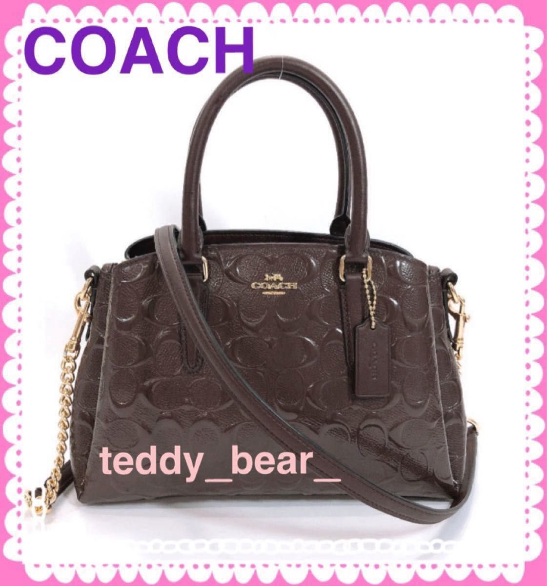 COACH コーチ モリーバケット 2way ショルダーバッグ シグネチャー