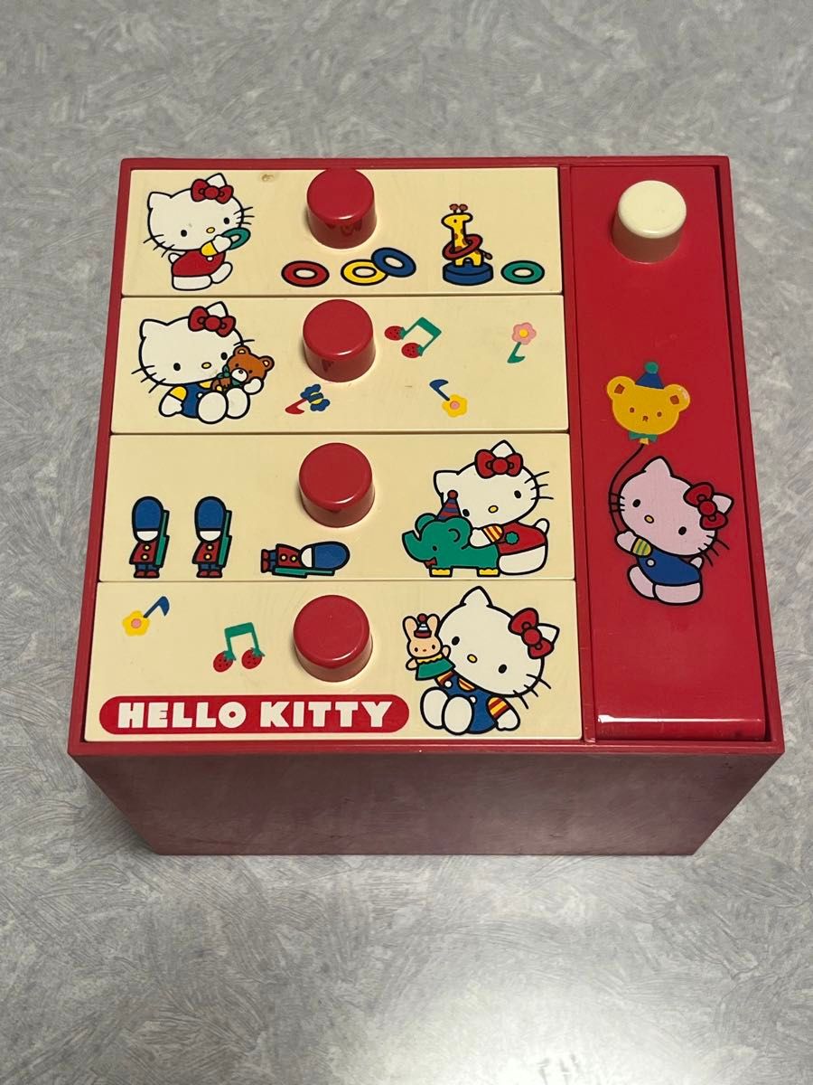 レア】廃盤 平成レトロ ハローキティ 缶 小物入れ 収納ボックス 当時物