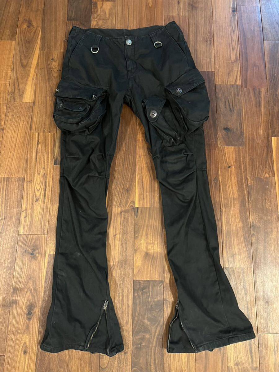 00s archive jack rose cargo pants coated