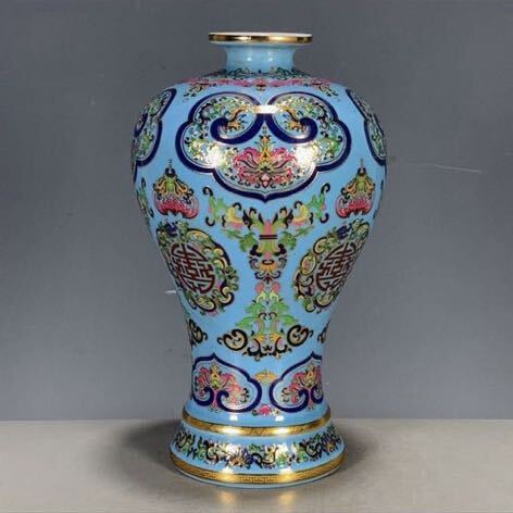 中国古美術品 豆紅 花瓶 桃色 大清康煕年製 高22.5cm | Shop at