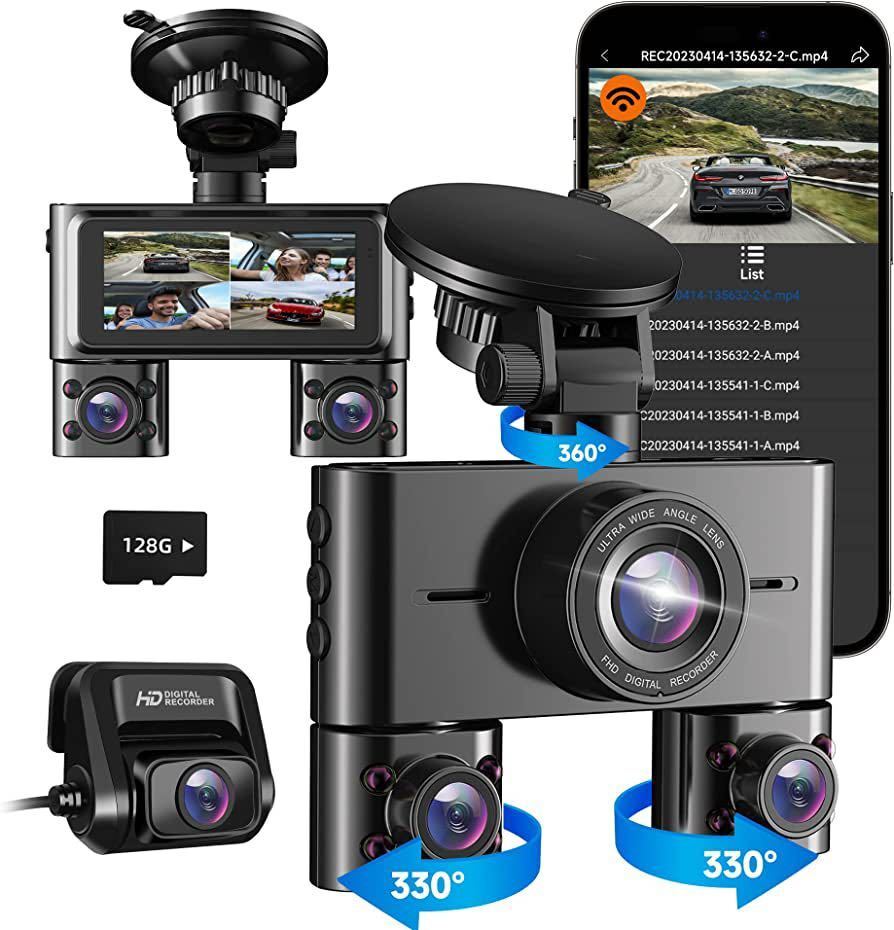 ドライブレコーダー 前後カメラ 4K ドラレコ 500万画素 GPS内蔵 Wi-Fi