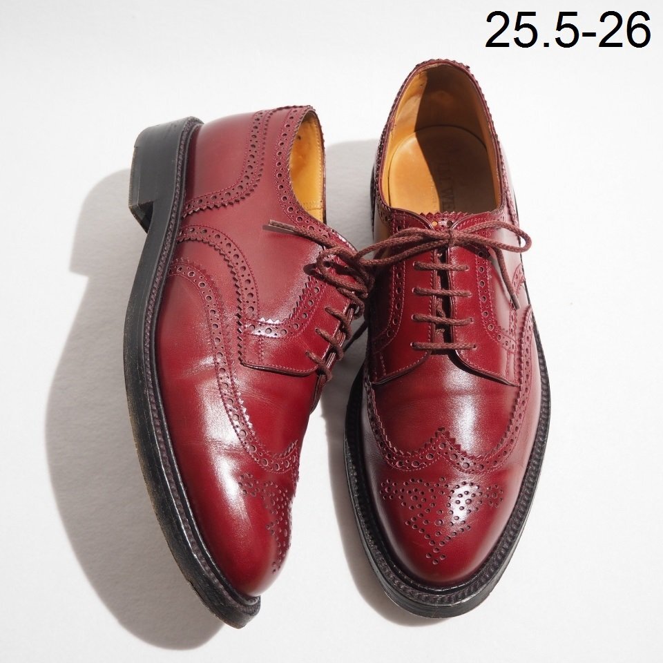 美品✨ジェイエムウエストン 389ウイングチップフルブローグダービー 