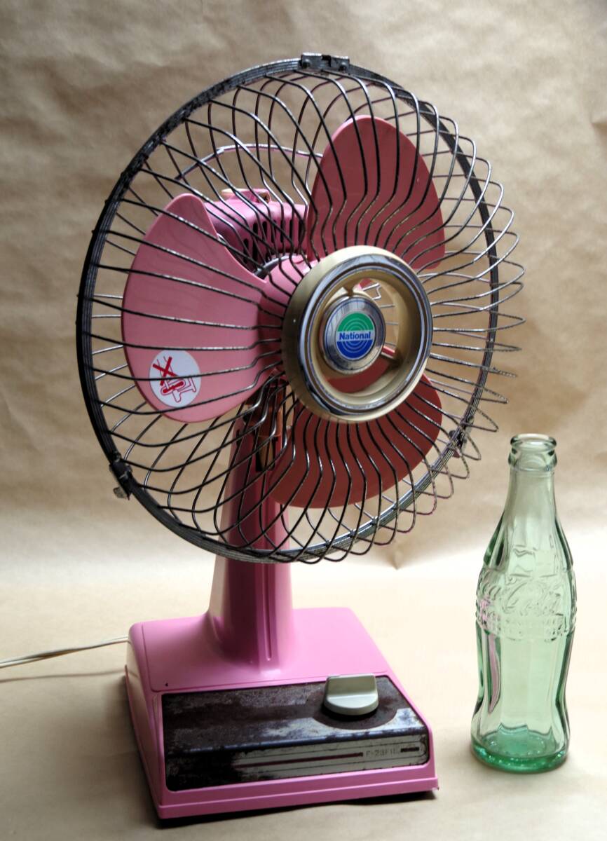 t*e様 当時物　昭和レトロ 扇風機 F-35VRE ナショナル立体首振洋間扇 昭和レトロ ナショナル扇風機 F-35VRE 35センチ立体首振洋間扇