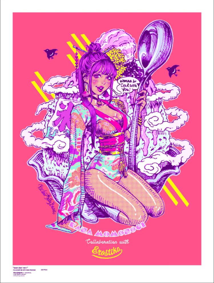 ロッキンジェリービーン WANKDER WOMAN Giclee Print