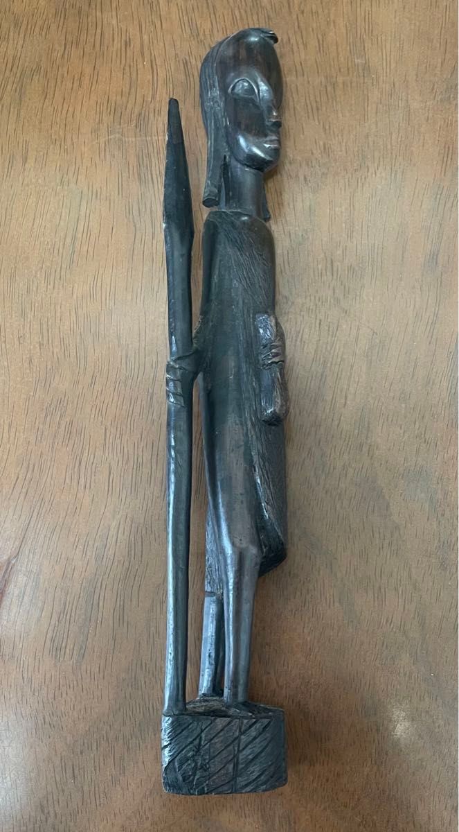 アフリカ風 女性像 オブジェ 置物 アイアン 金属 インテリア | Shop at