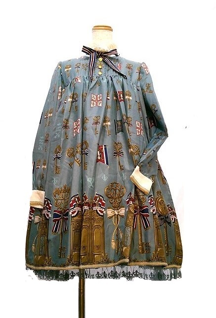 Preview of リボンクリップ付き Angelic Pretty 幸運の鍵ワンピース アンジェリックプリティ ワンピース
