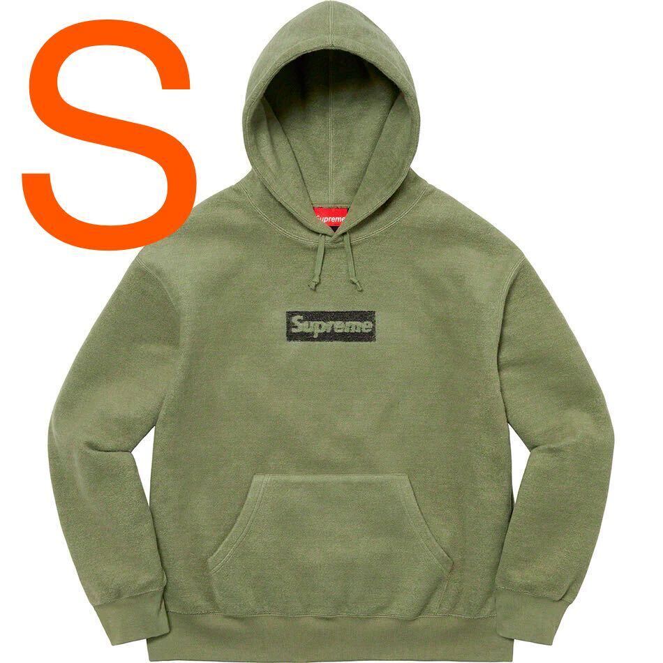 Supreme Box Logo Hooded Sweatshirt XXL Light Olive ボックスロゴ
