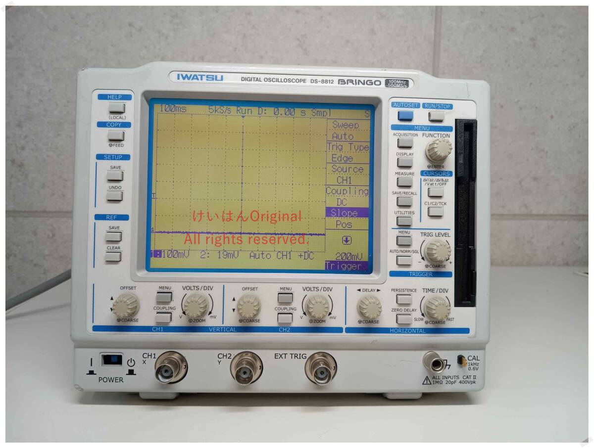 [DW]USED 2台入荷 IWATSU DS-8601A DIGITAL STORAGESCOPE 100K AC Adapter付 デジタルストレージスコープ[ST1961107] DW]USED 2台入荷 IWATSU DS-8601A DIGITAL STORAGESCOPE 100K AC