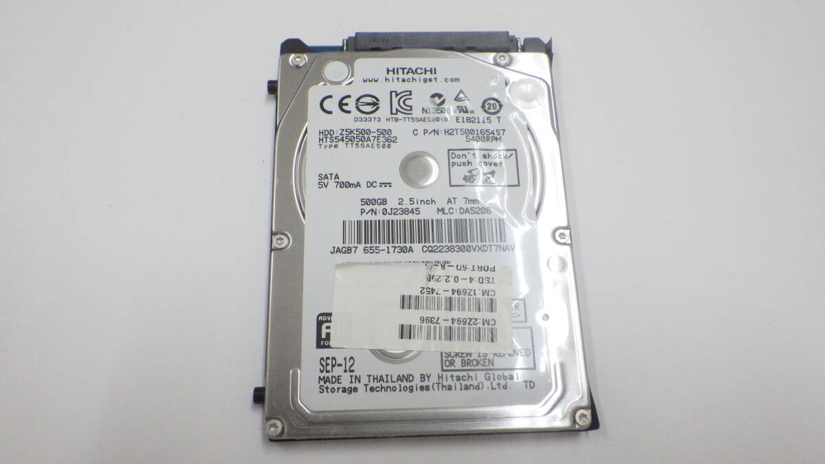 2.5 HDD 500gb HITACHI