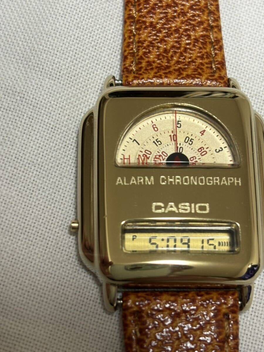 カシオ☆アラーム　クロノグラフ☆メンズ　AQ-441G アナデジ カシオ☆アラームクロノグラフ☆メンズAQ-441G アナデジ
