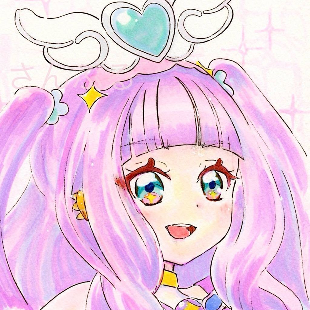 手描きイラスト B5 販売 ひろがるスカイ！プリキュア キュアスカイ 巨大化