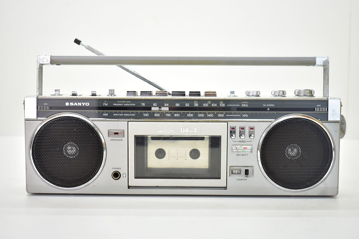 SANYO サンヨー ステレオ ラジカセ 昭和レトロ 1円〜☆SANYO サンヨー