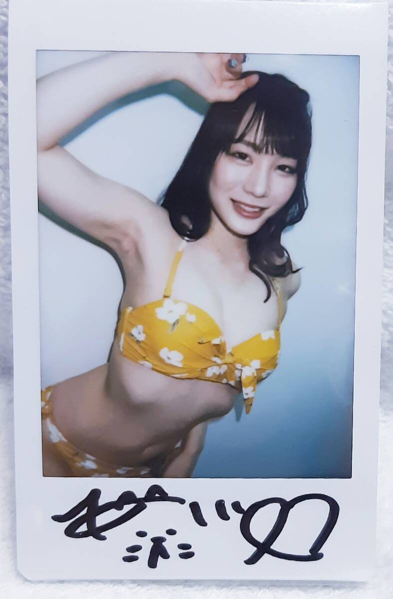 鈴村あいり 直筆サイン入り チェキ 水着 ビキニ コスプレ プレステージ