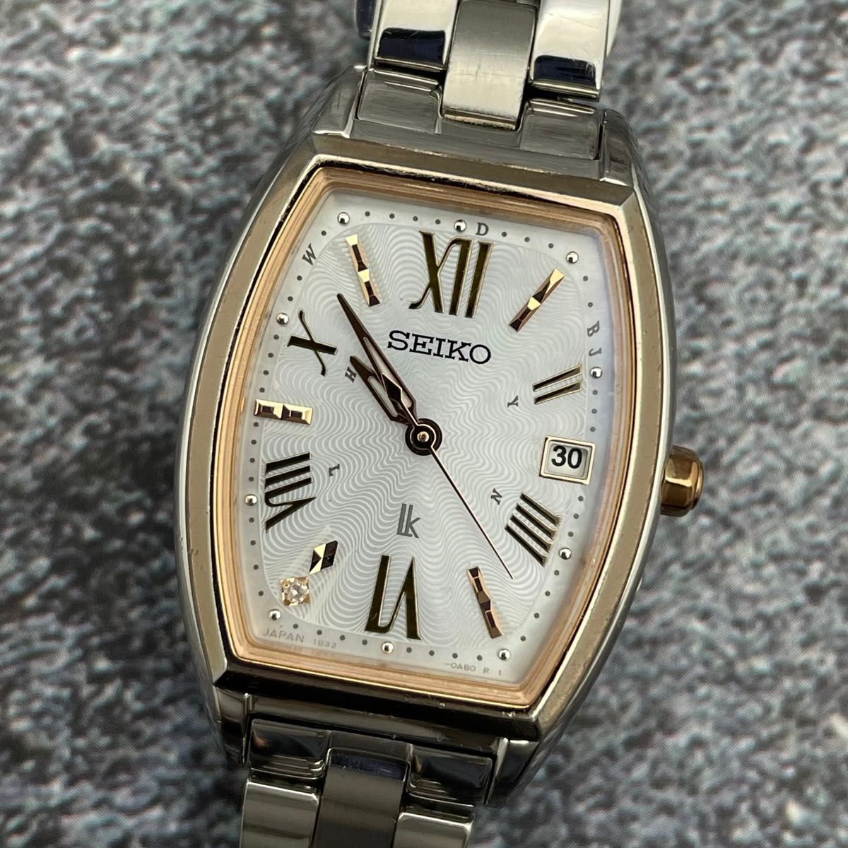 50周年限定 SEIKO ルキア 10Pダイヤ 電波ソーラー チタン レディース 