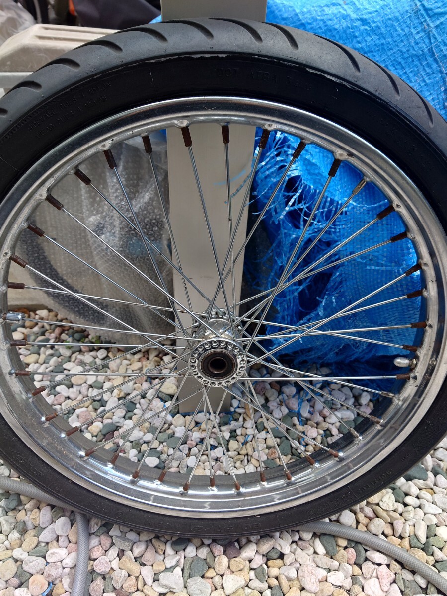 21インチ☆スプールハブホイールリムショベル アーリー パンナックル