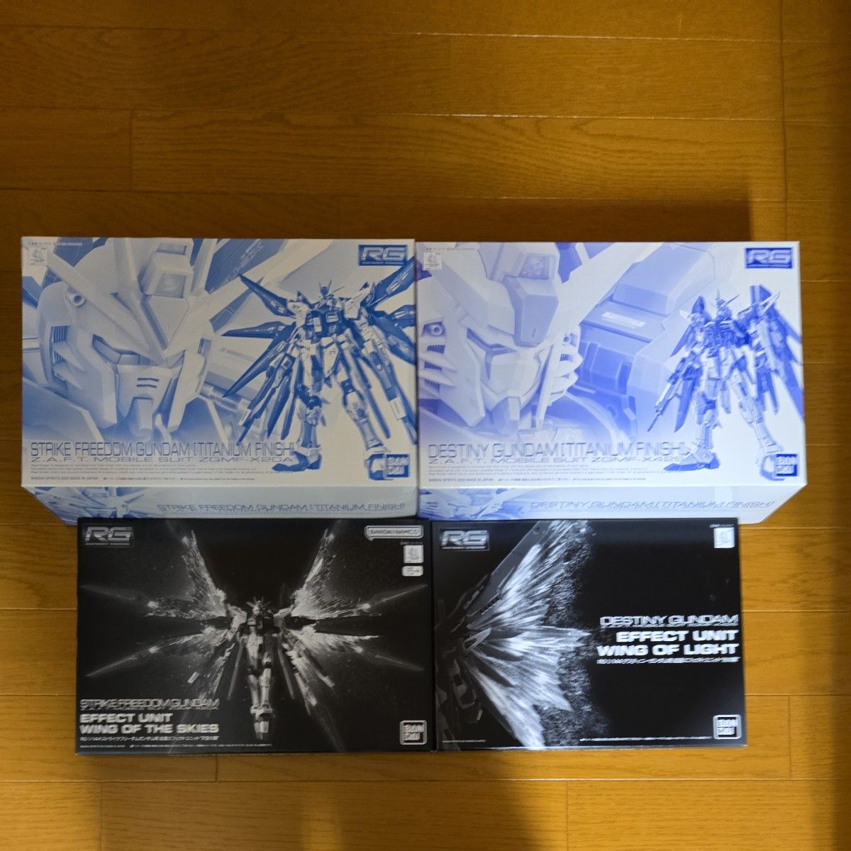 RG デスティニーガンダム チタニウムフィニッシュ＆光の翼セット 未