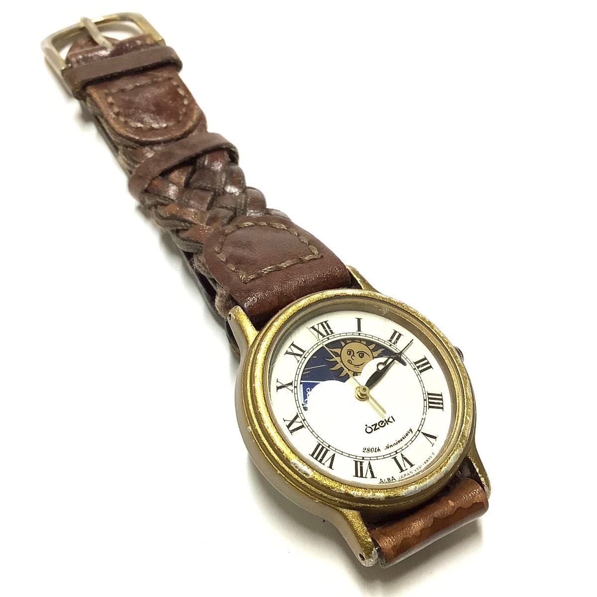 SEIKO ALBA セイコー アルバ ムーンフェイズ 腕時計 クォーツ ローマ 