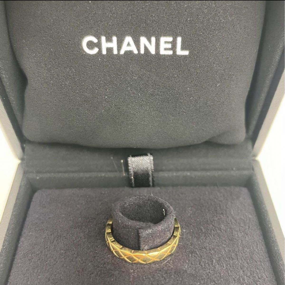 CHANEL シャネル プラステックリング プラリング 指輪 13号 ① 箱付