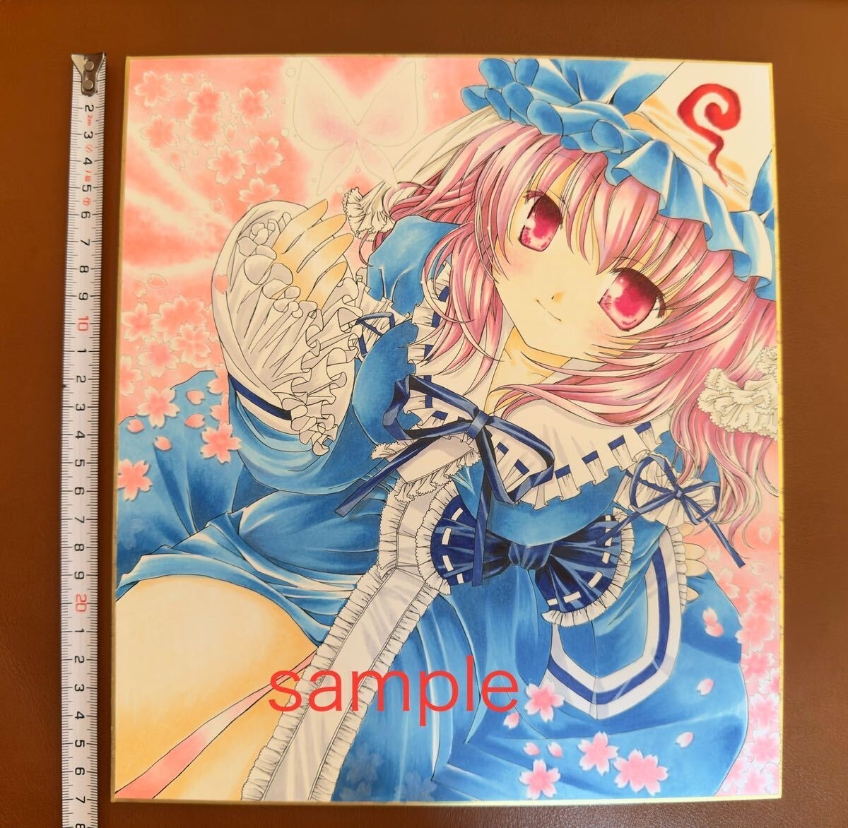 手描きイラスト 色紙 東方プロジェクト 直筆イラスト 同人 3