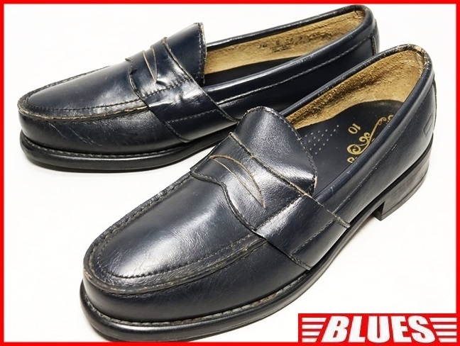 即決☆イタリア製 Etienne Aigner☆28cm レザーコインローファー 