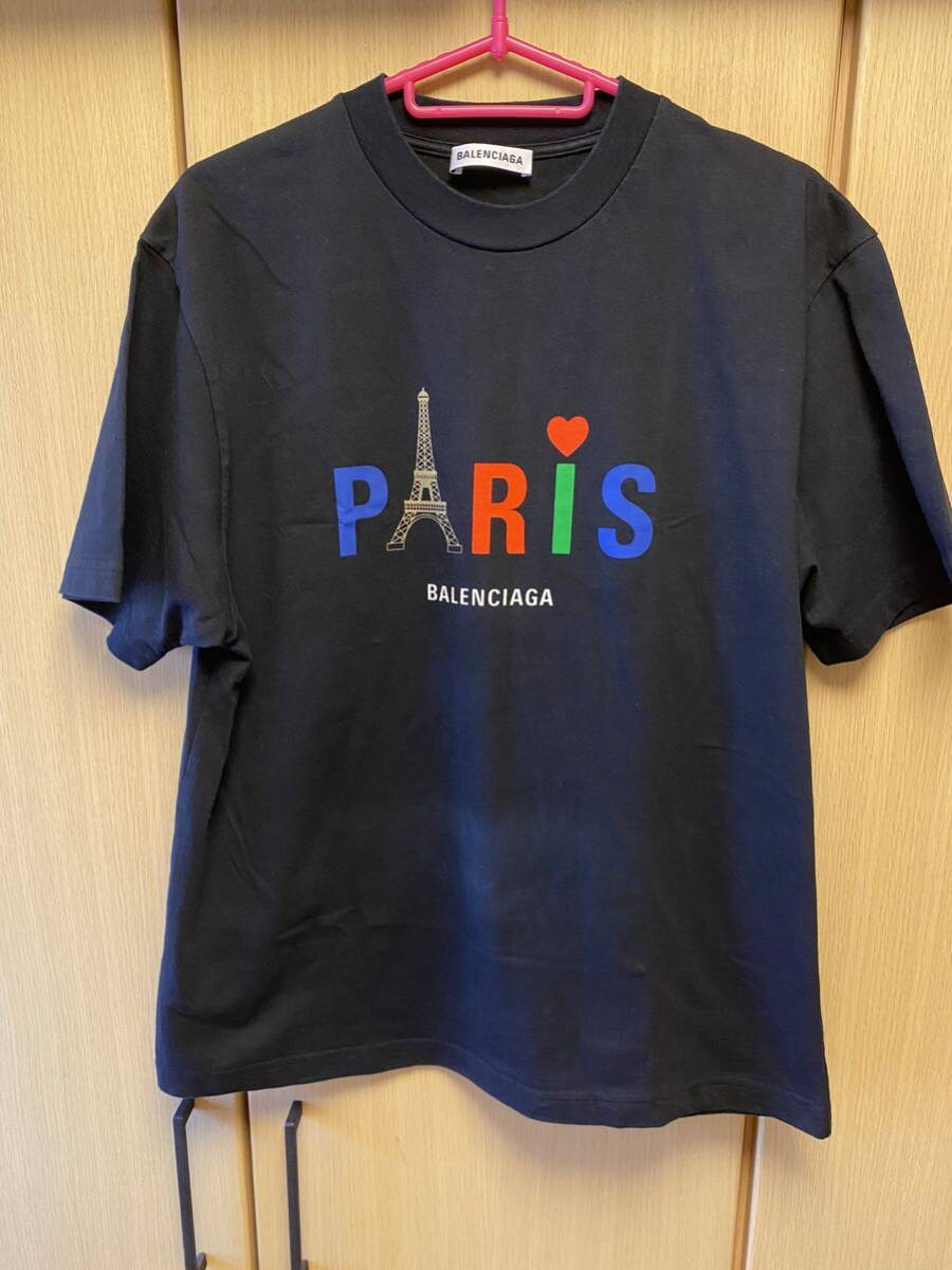 BALENCIAGA テープタイプロゴTシャツ 681314 ブラック/シルバー | Shop 