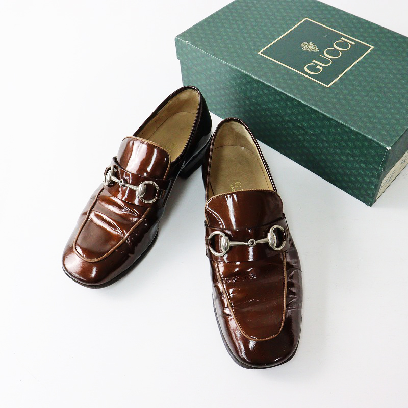 GUCCI グッチ ビットローファー（41）革靴 トムフォード期 茶 スクエア 
