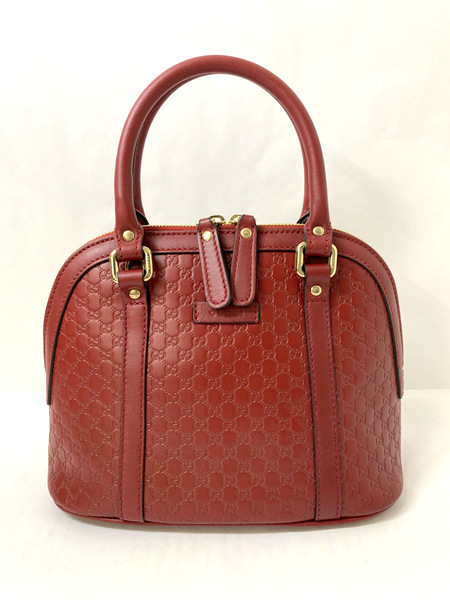 ☆極美品☆GUCCI　マイクログッチシマ　2wayバッグ　レザー　ドーム型　黒 GUCCI（グッチ）の「可愛い♪♪☆《GUCCI》マイクロGG ドーム型 2WAY