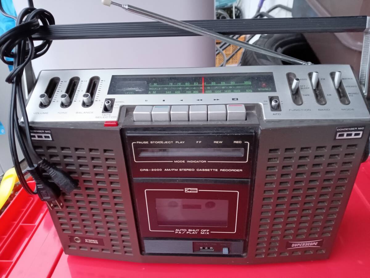 元箱付きMARANTZ マランツ CRS-7000レトロ ラジカセ整備品ラジオ