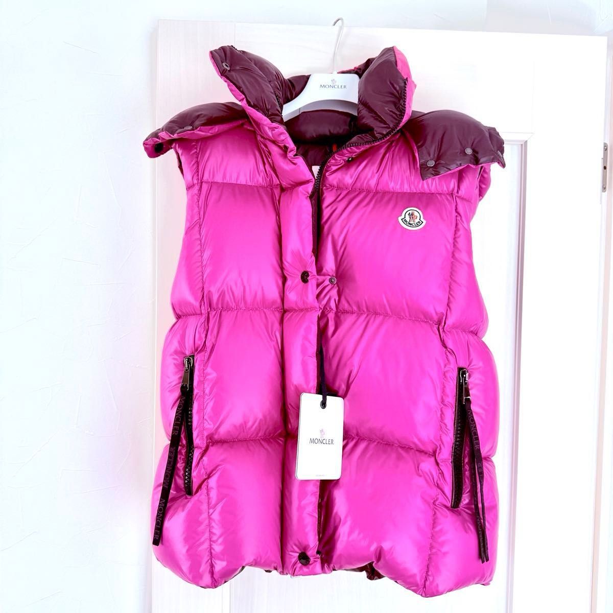極美品】MONCLER モンクレール ダウンベスト AMIENS 紺 フード | Shop
