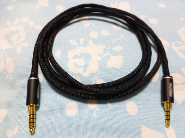 SONY MDR-1A M1ST MOGAMI 2944 4.4mm5極 L字 オーディオ機器 SONY MDR-1A (M2) M1ST MV1 ケーブル MOGAMI 2944 八芯