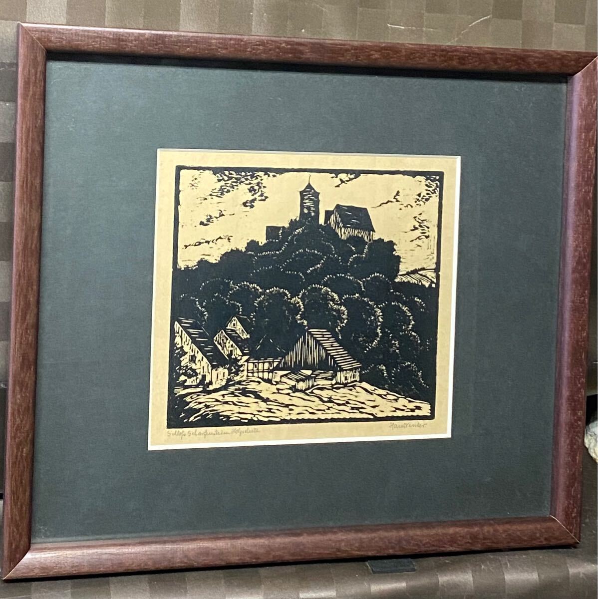 真作】版画 伊佐治講 木版画 風景画 逸品 T62 【公式通販】