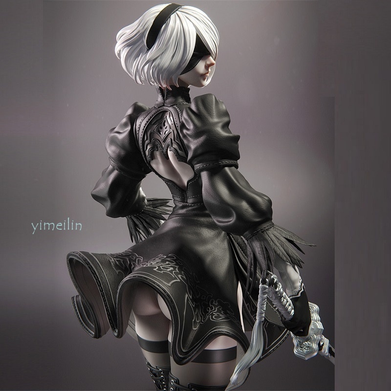 1/6　2B　未塗装未組立　ニーアオートマタ　ガレキ　NieR Automata 1/6 2B 未塗装未組立 ニーアオートマタ フィギュア ガレージ