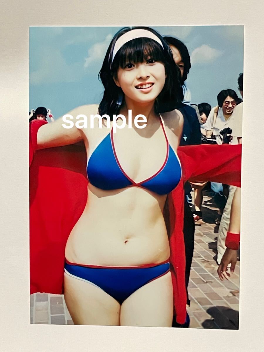 生写真 河合奈保子 水着セクシー L判 - 写真