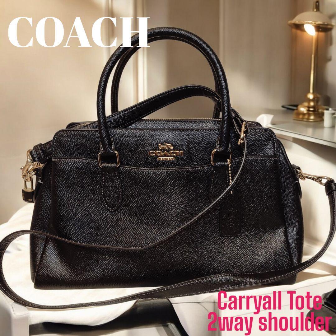 未使用に近い】COACH コーチ トループ キャリーオール 2WAY トート