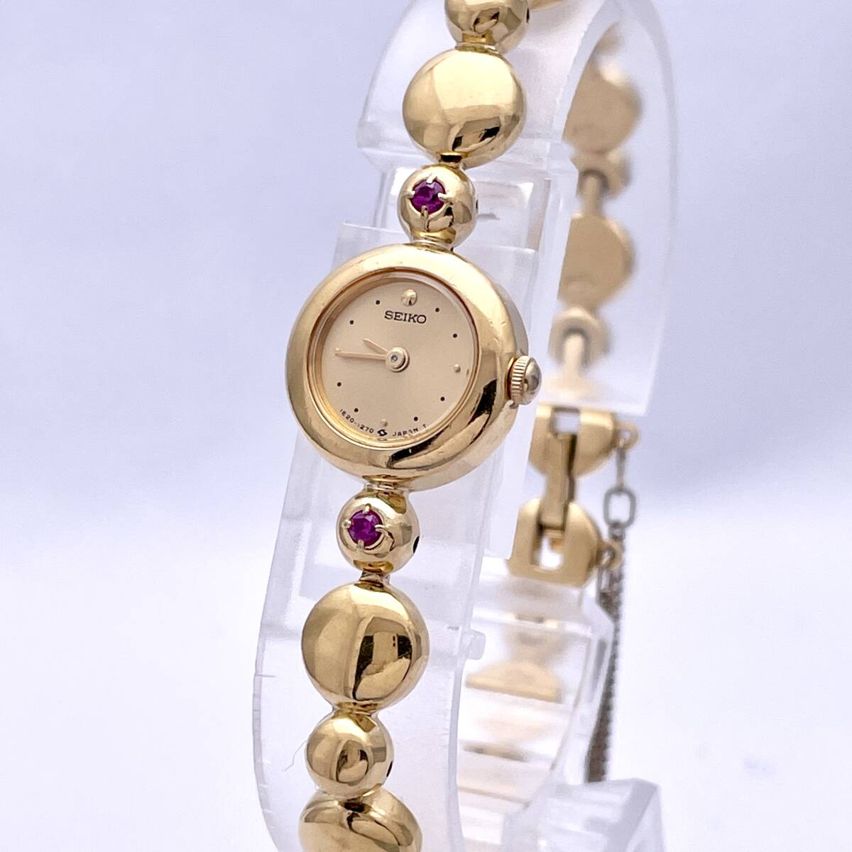 SEIKO 　レディース 時計 　セイコーティセ　 1E２０－６０５０　稼働品 SEIKO セイコー 1E20-6050 レディース腕時計 電池切れ不動品 傷