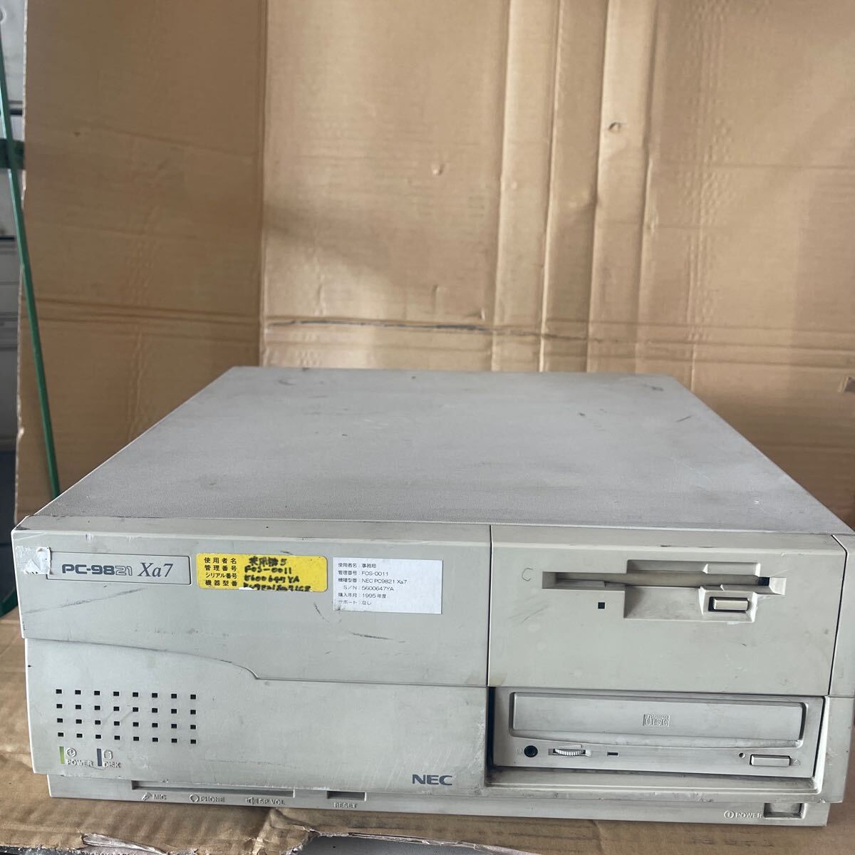 通電OK NEC パーソナルコンピューター PC-9821Xe/U7W デスクトップ