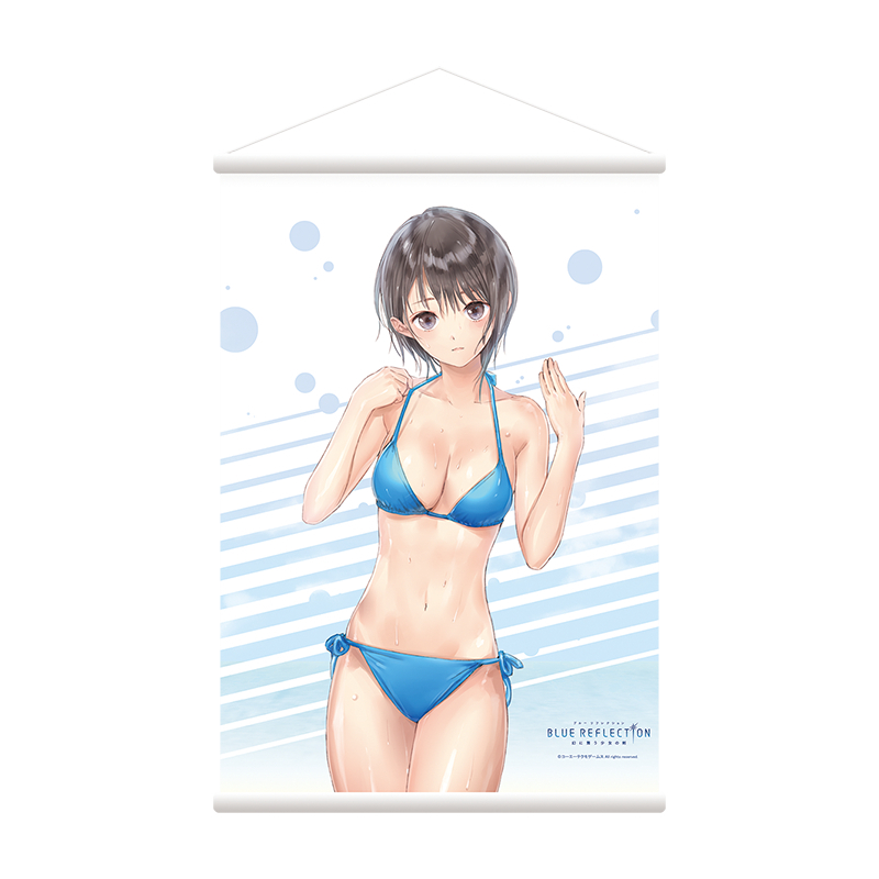 中古タペストリー 白井日菜子 特大タペストリー 「BLUE